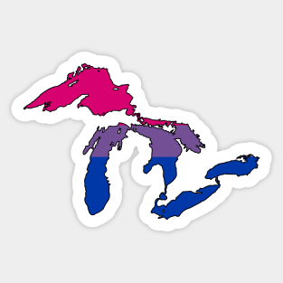 Great Lakes Bisexual Pride! Sticker